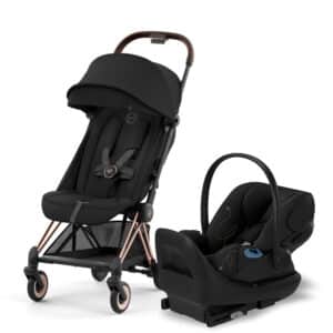 Coche Cybex COYA Rose Gold con Silla para Carro CLOUD G LUX