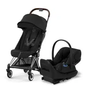 Coche Cybex COYA Chrome con Silla para Carro CLOUD G LUX