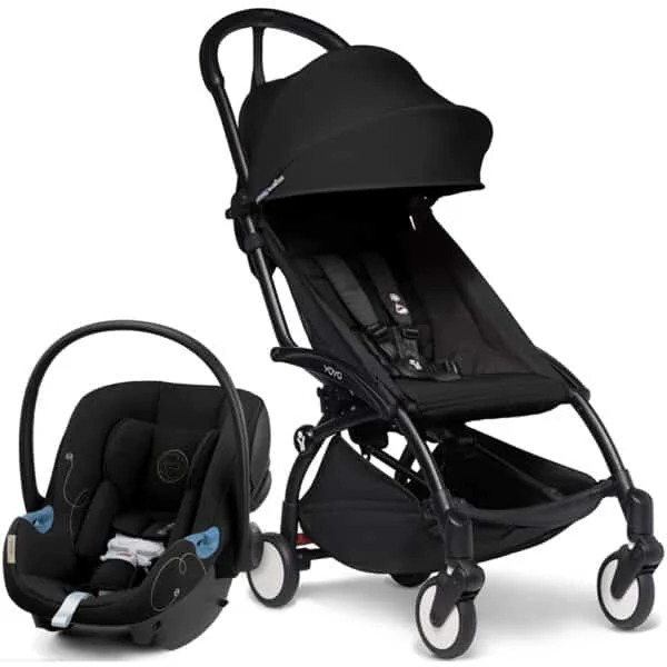 Coche Liviano YOYO 2 Babyzen 6+ Marco Negro con Silla para Carro