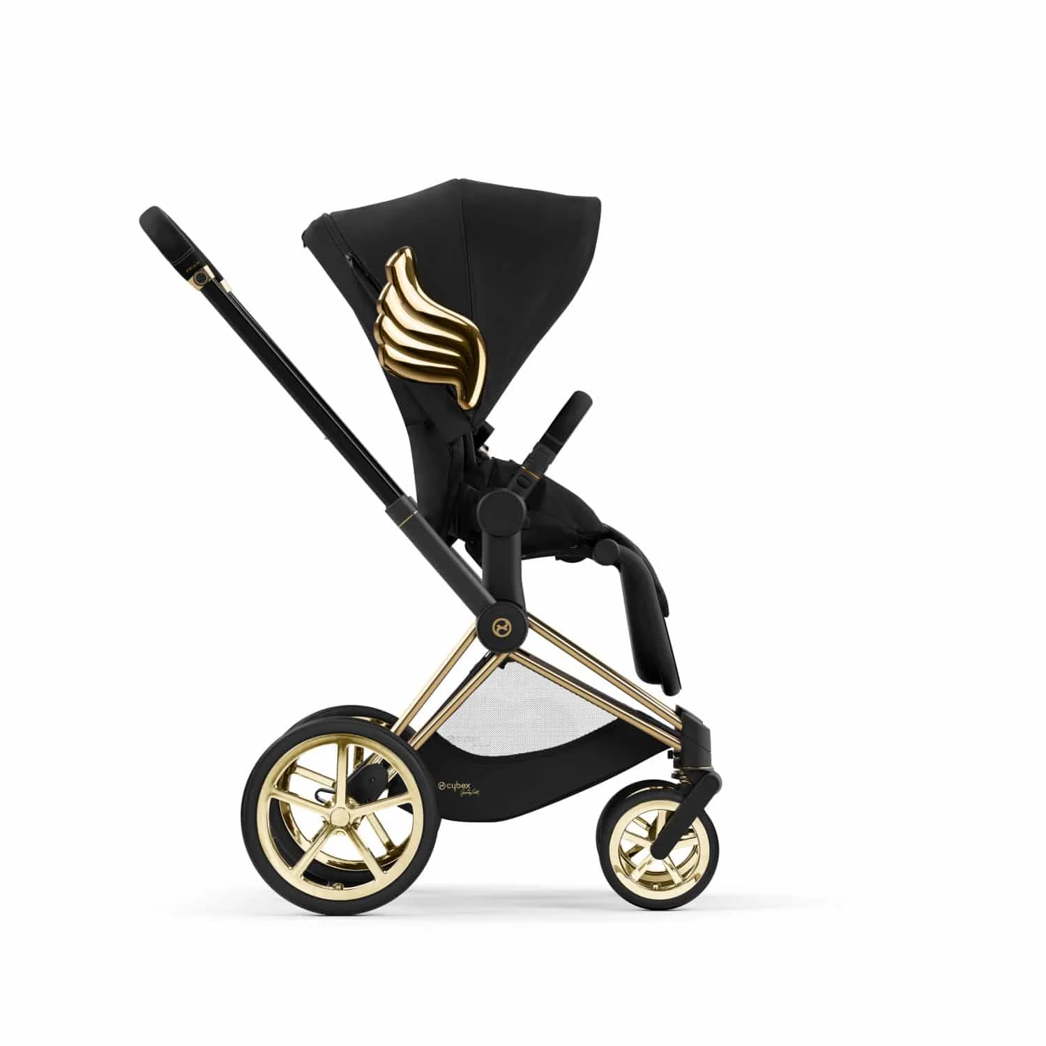 Coche Cybex PRIAM 4 Gold Jeremy Scott Wings 2 Coche Cybex PRIAM 4 Gold Jeremy Scott Wings - Imagen 2