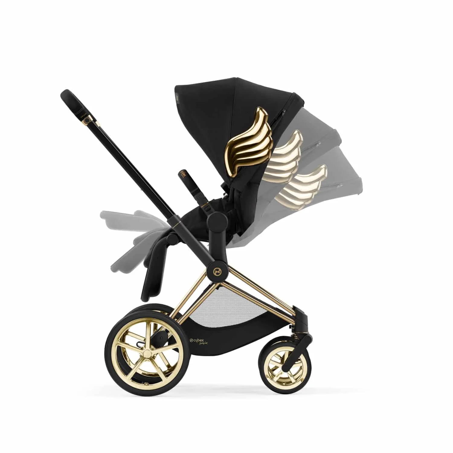 Coche Cybex PRIAM 4 Gold Jeremy Scott Wings 4 Coche Cybex PRIAM 4 Gold Jeremy Scott Wings - Imagen 4