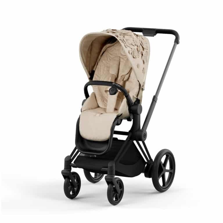 Coche Cybex ePRIAM 2 Matte Black Simply Flowers Nude Beige