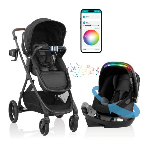 Coche Moisés con Silla para Carro Evenflo Shyft Intuiti+ Travel System